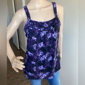 Reitmans Purple and Black Tank Top